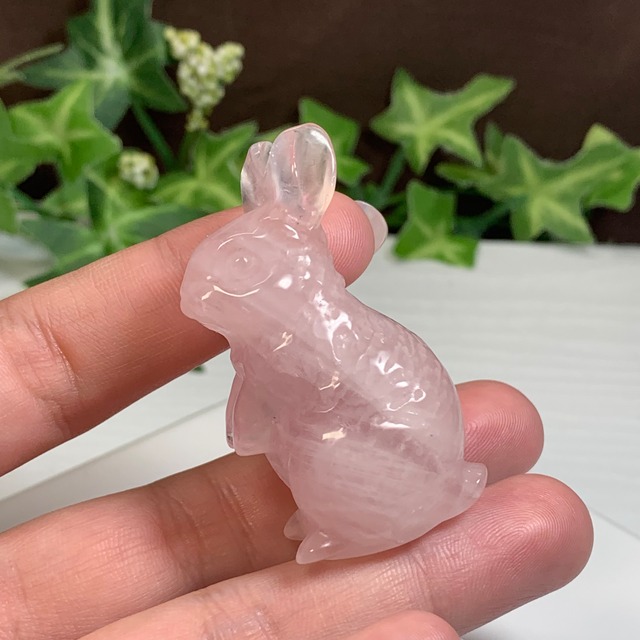 21.可愛いうさぎさん・ローズクォーツ