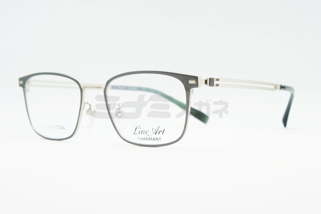 Line Art メガネ CHARMANT XL1807 BK brio ウェリントン シャルマン ブリオ ラインアート 鯖江 日本製 正規品-2枚目