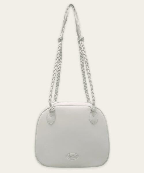SINOON] TIED SMOOTH BAG (ASH GRAY) | もごつ