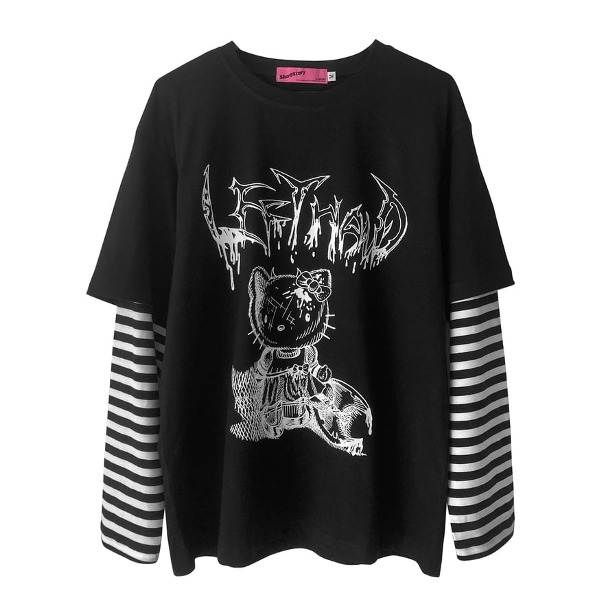 ゴスロリ通販 With U ゴシック ロリィタ Tシャツ フェイクツーピース ゴスロリ通販 With U ゴシック ロリィタ Tシャツ フェイクツーピース