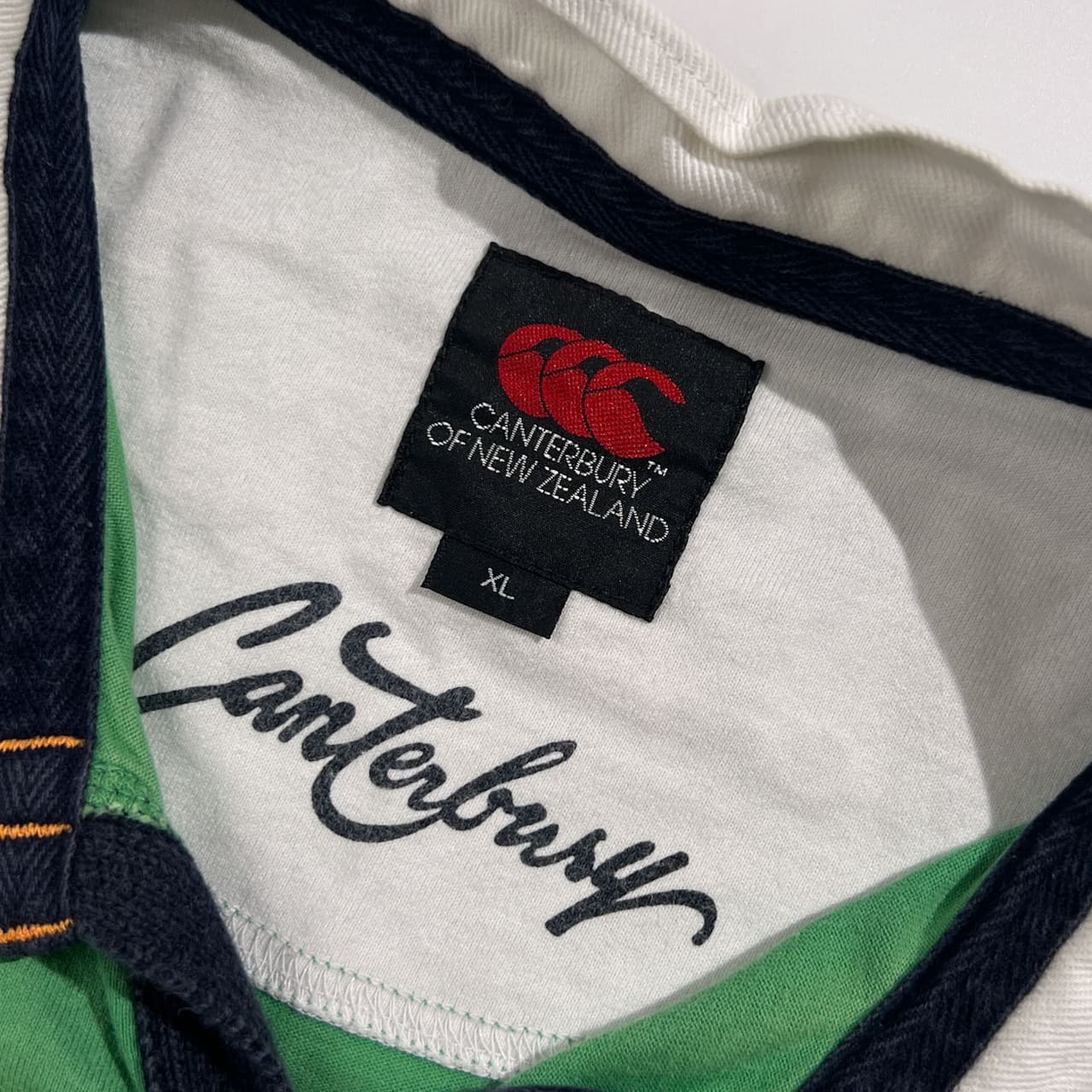 CANTERBURY カンタベリー 半袖 ラガーシャツ サイズ XL /グリーン系 メンズ スポーツ ラグビー