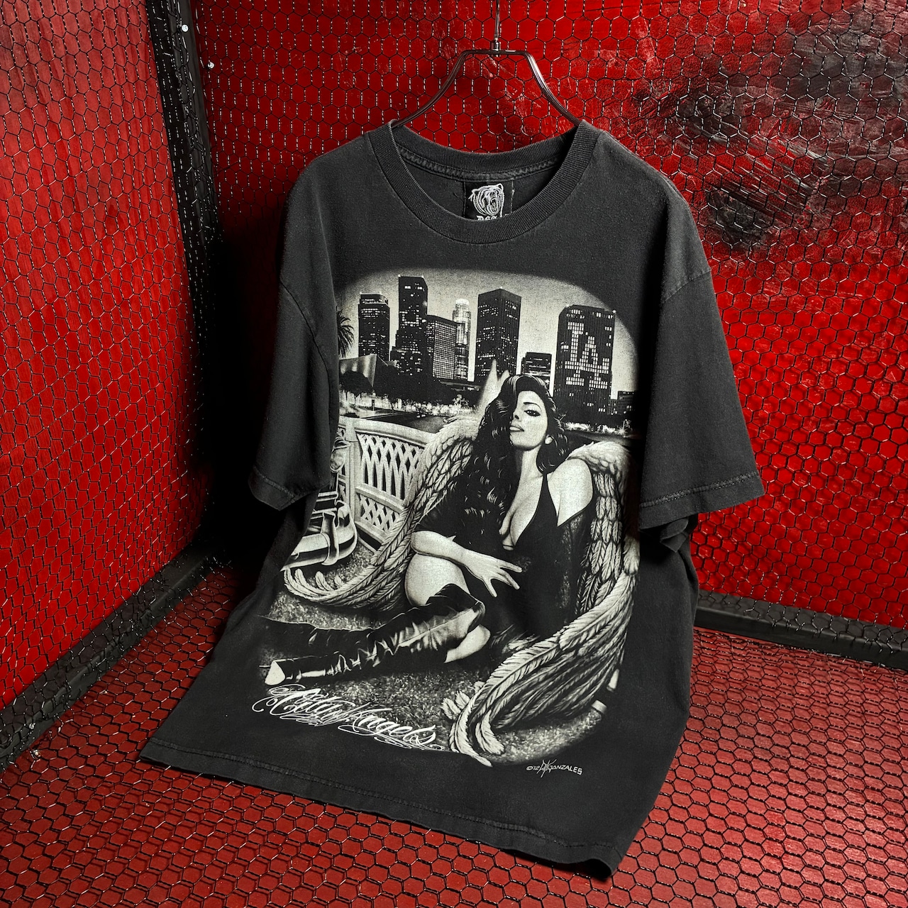 DOA メキシコ製 グラフィックTシャツ セクシーギャル ブラック