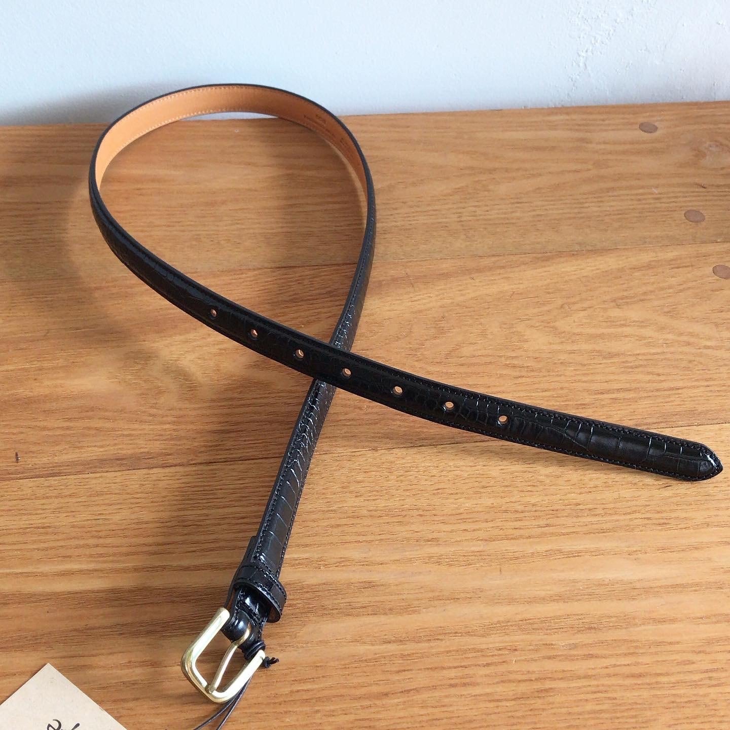 SCYE/サイ・Press Croco Dress Belt | a flat shop