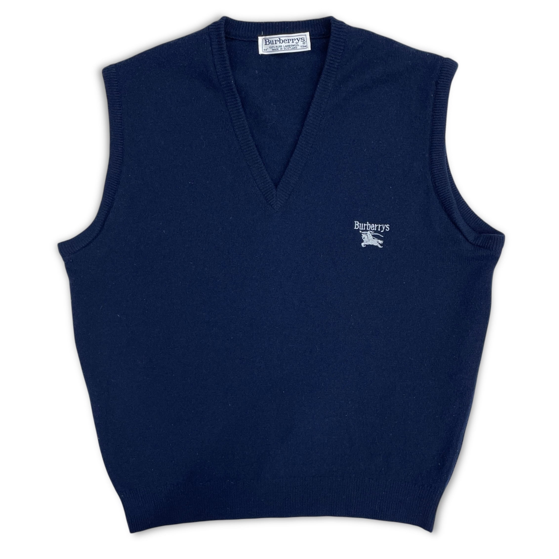 90s burberrys knit vest burbery バーバリー ベスト | no pain no