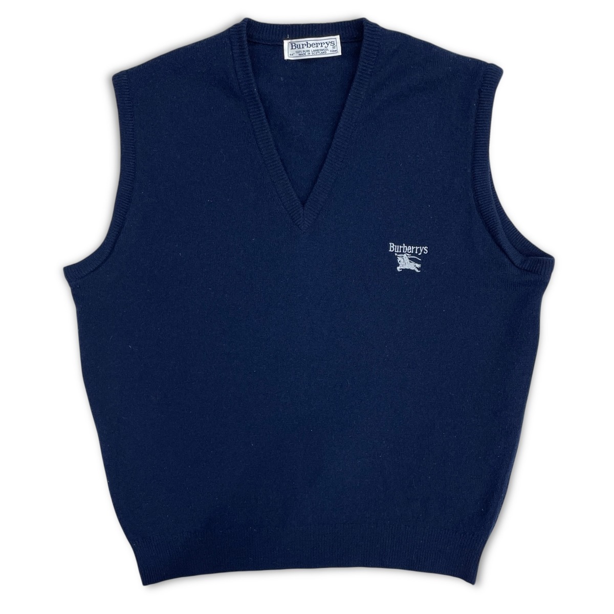 90s burberrys knit vest burbery バーバリー ベスト | no pain no 