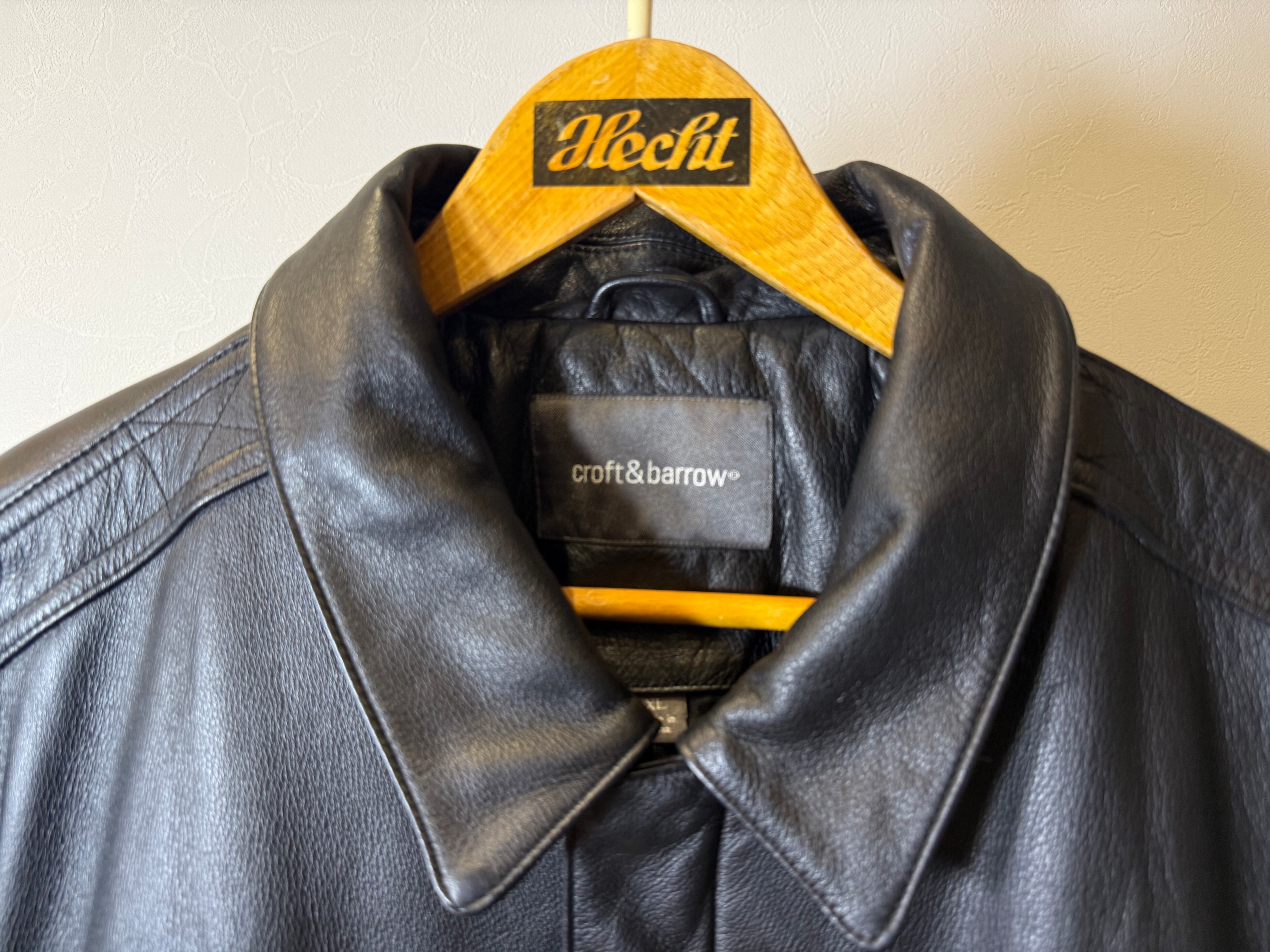 Croft&Barrow LEATHER JACKET | ancient