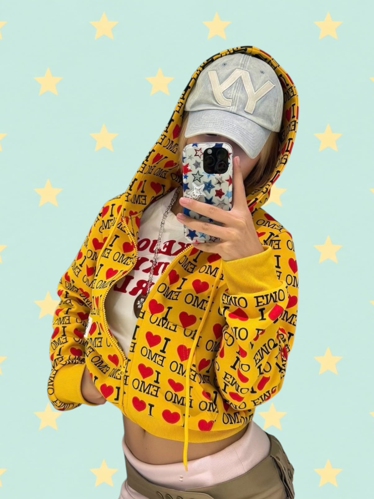 i ♥ emo zip hoodie | teen town（ティーンタウン）