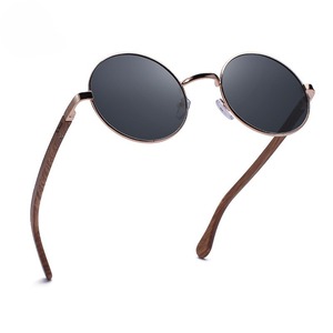 Wood Temple Round Sunglasses / ウッド テンプル ラウンド サングラス