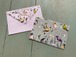 水彩画　小鳥　ボタニカル　多目的カード　封筒　セット　バード　シルバーホイル