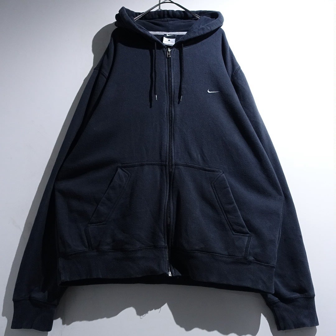 00s "NIKE" Black Logo Desgin Full ZiP Parka