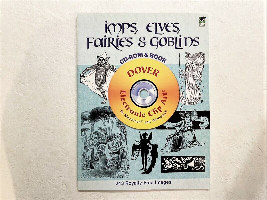 【VA286】Imps, Elves, Fairies and Goblins CD-ROM and Book /visual book