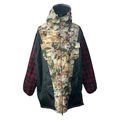 【GUCCI】グッチ NYLON AND WOOL FLORAL COAT