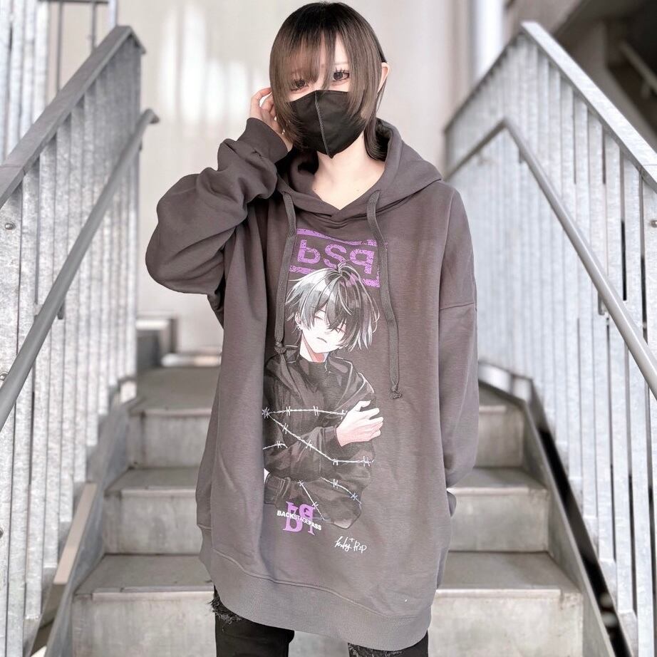 【黒野京×BACKSTAGE PASS コラボ】黒野京コラボパーカー  AGS2504 黒野京 パーカー ユニセックス サブカル 地雷系 ゆきむら