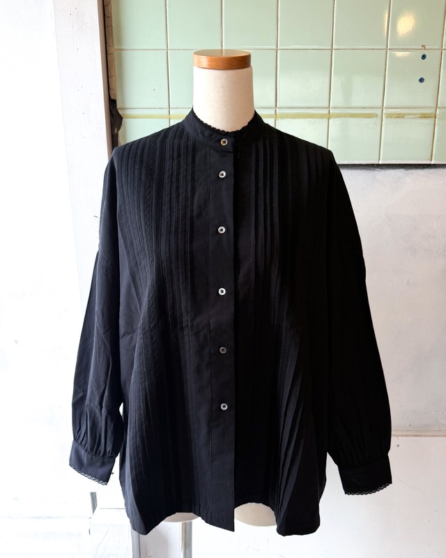 【DOPPLE&SCENT WOMEN】HEIRLOOM PINTUCK LACE BLOUSE