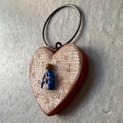 フォークアート OA 壁掛け アイアン アパレシーダ レッド