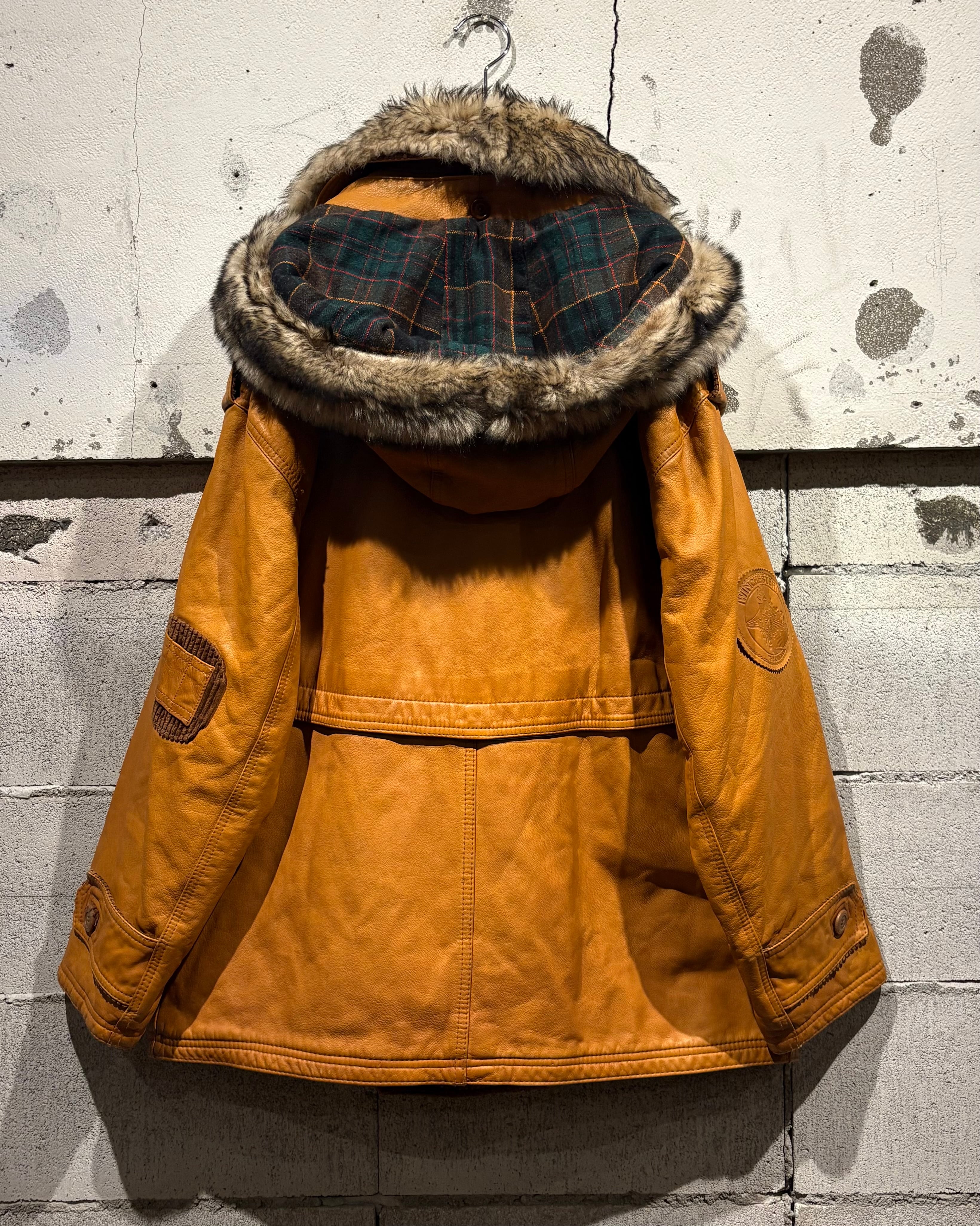 Caka otto】80's “Winchester“ Motorcycle Motif Design Euro Vintage