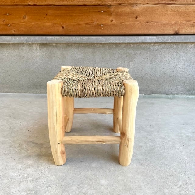 Moroccan wooden mini chair モロッコ ドームミニ木椅子 w21×21cm