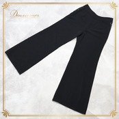 社交ダンス 衣装 ズボン ブラック系 チャコットロイヤルダンス Chacott ROYAL DANCE 黒 ボトムス パンツ 日本製 シンプル スパンコール キラキラ 上品 ファスナー 綺麗 オールブラック