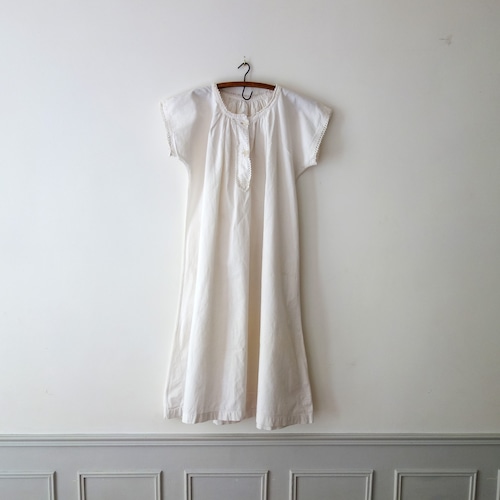 【MADE IN FRANCE】PAYSAN ヘンリーネックコットンワンピース "ROBE PAYSANNE D'ANTAN"