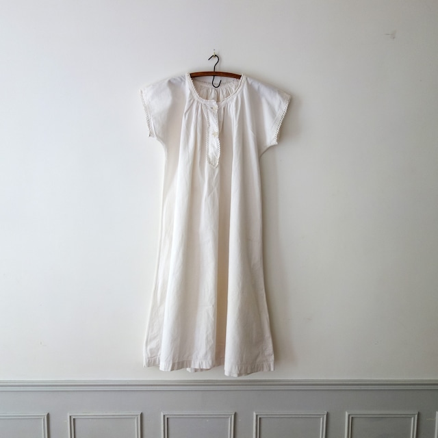 【MADE IN FRANCE】【DEADSTOCK】PAYSAN リネンロングスリーブシャツスモック "BLOUSE PAYSANNE D'ANTAN"