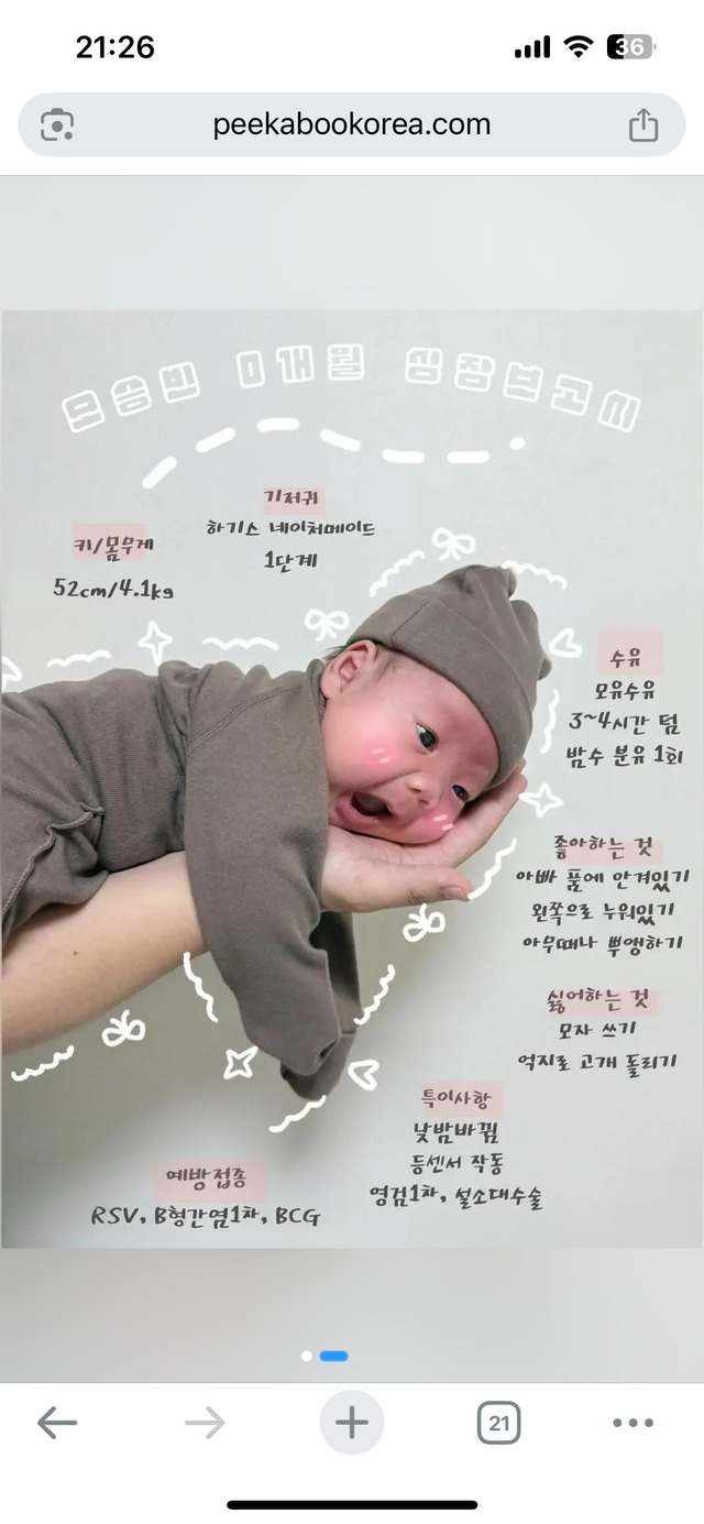 [peekaboo] bear newborn set