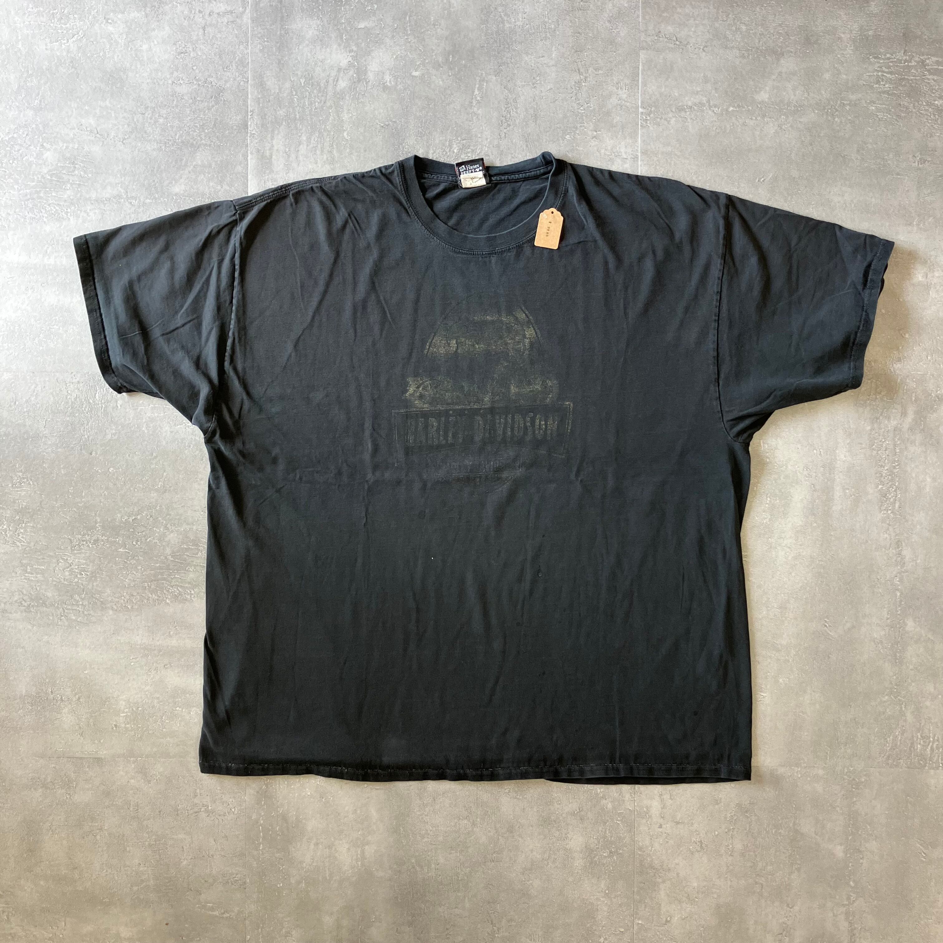 Harley-Davidson ハーレーダビッドソン 90s~ 両面プリントTee ブラック XXXL No.2201