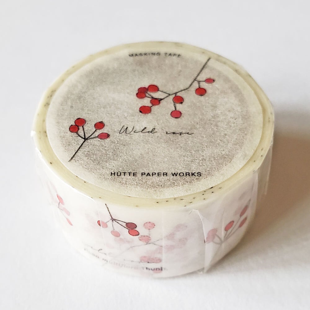 Hutte paper worksマスキングテープ wild rose 20mm | 文具雑貨 RAIN