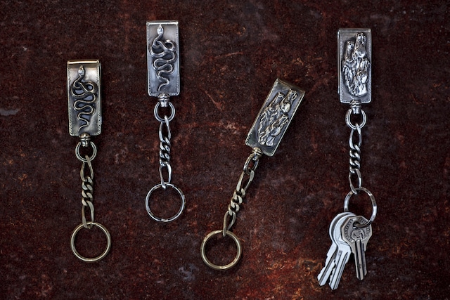 horse clip type keychan silver