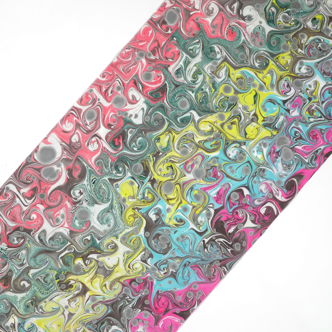 リバーシブル半巾帯 ［cosmic］ピーコック崩し