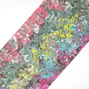 リバーシブル半巾帯 ［cosmic］ピーコック崩し