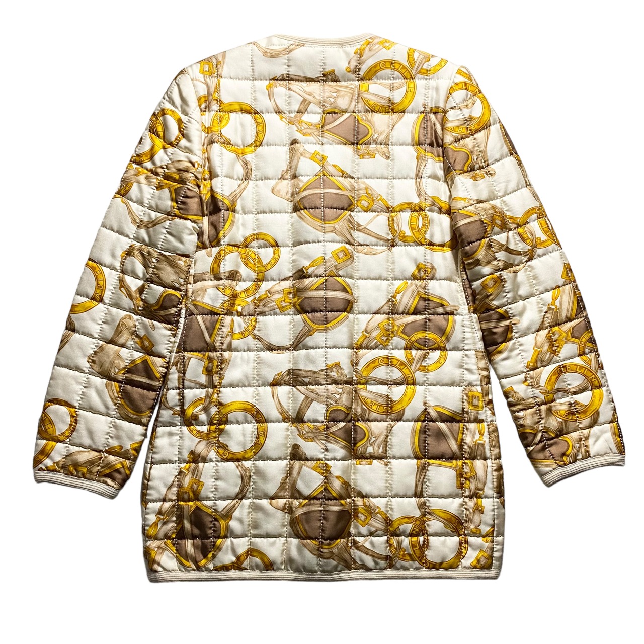 vintage CELINE no-collar scarf jacket