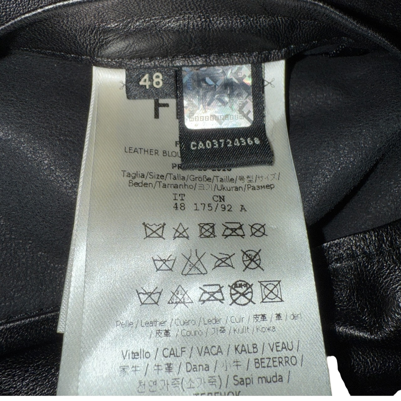 【FENDI】フェンディ“BAG BUGS” レザー ジャケット