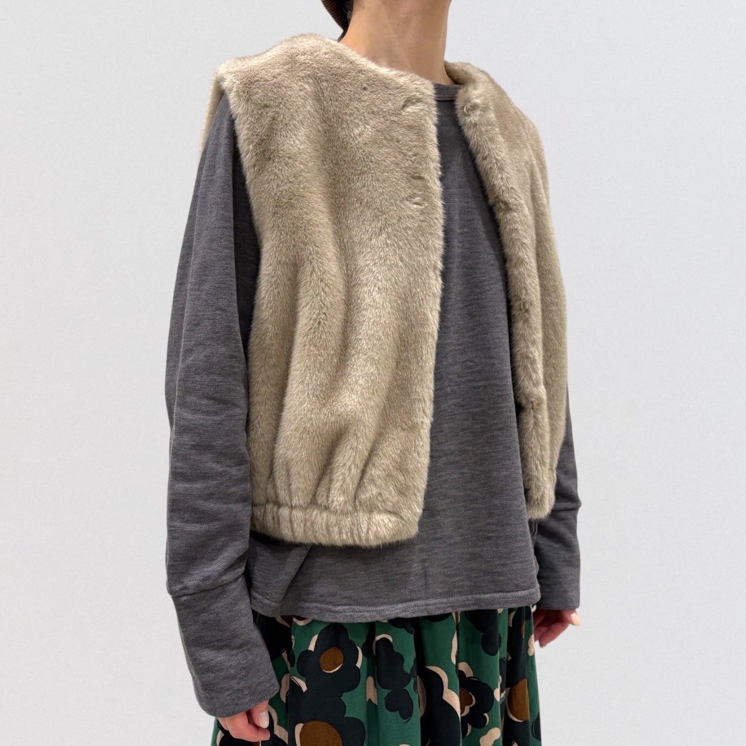 パシオーネ　エコファーベスト　モカ PASSIONE エコファーベスト | CoCo Cuore