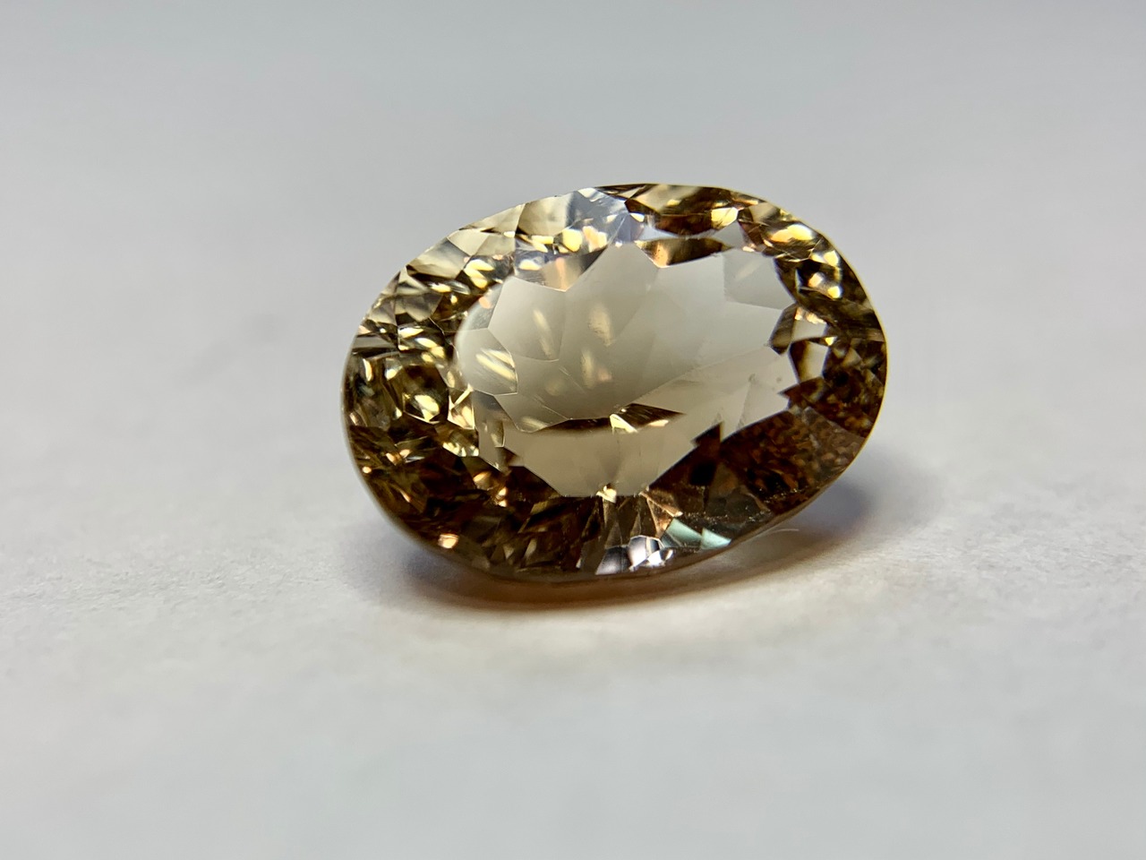 トパーズ 6.158ct イエローブラウン 簡易ソーティング付き