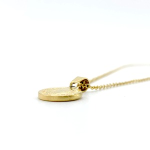 ベネディクトステンレスコインネックレス ゴールド