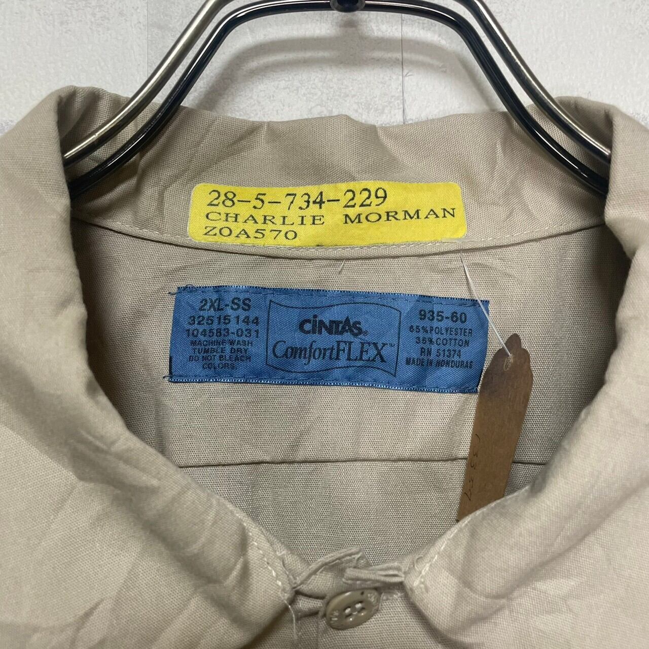 CINTAS 半袖ワークシャツ 2XL ワッペン | 古着屋OLDGREEN