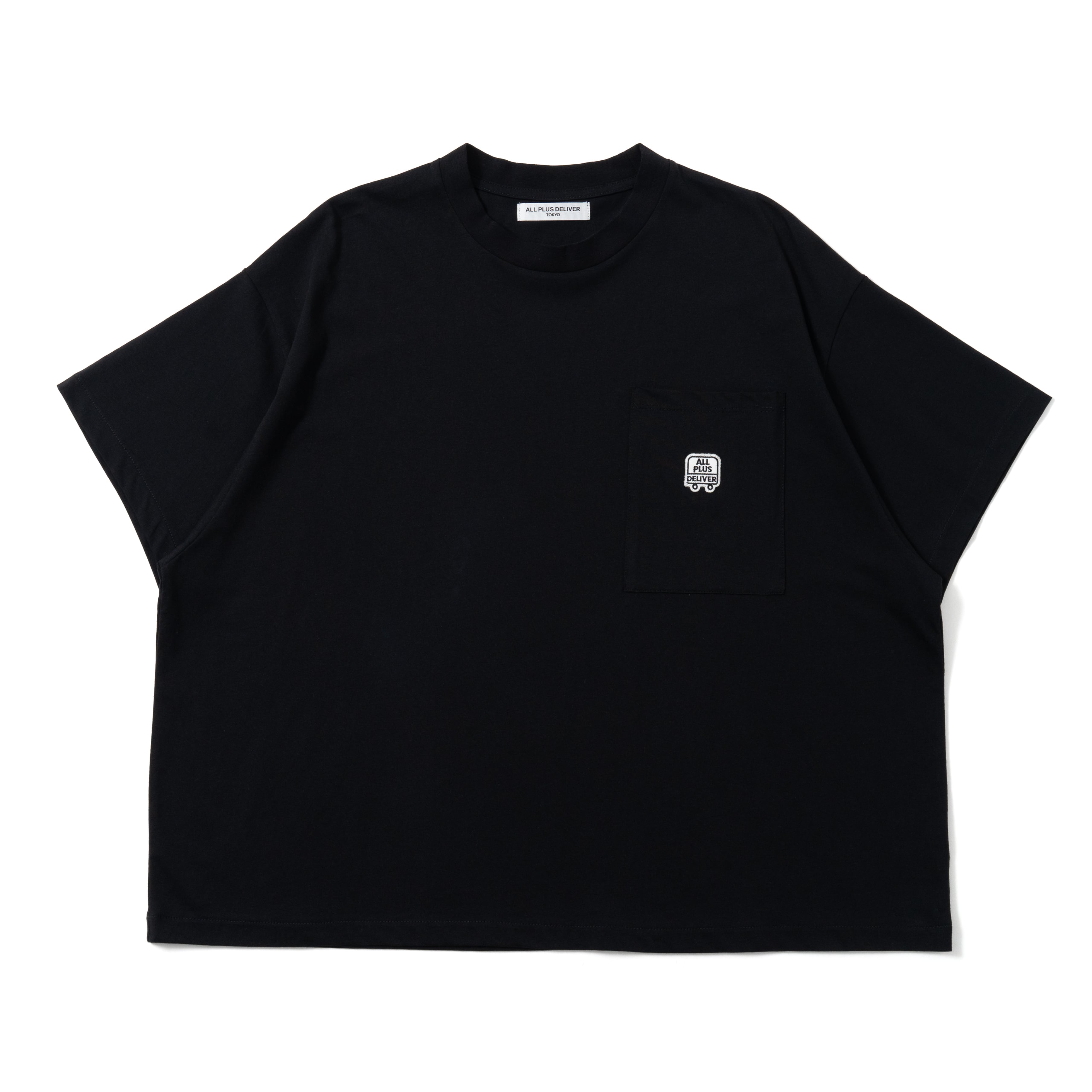 ALPSDR LOGO PATCH POCKET SS TEE / BLACK