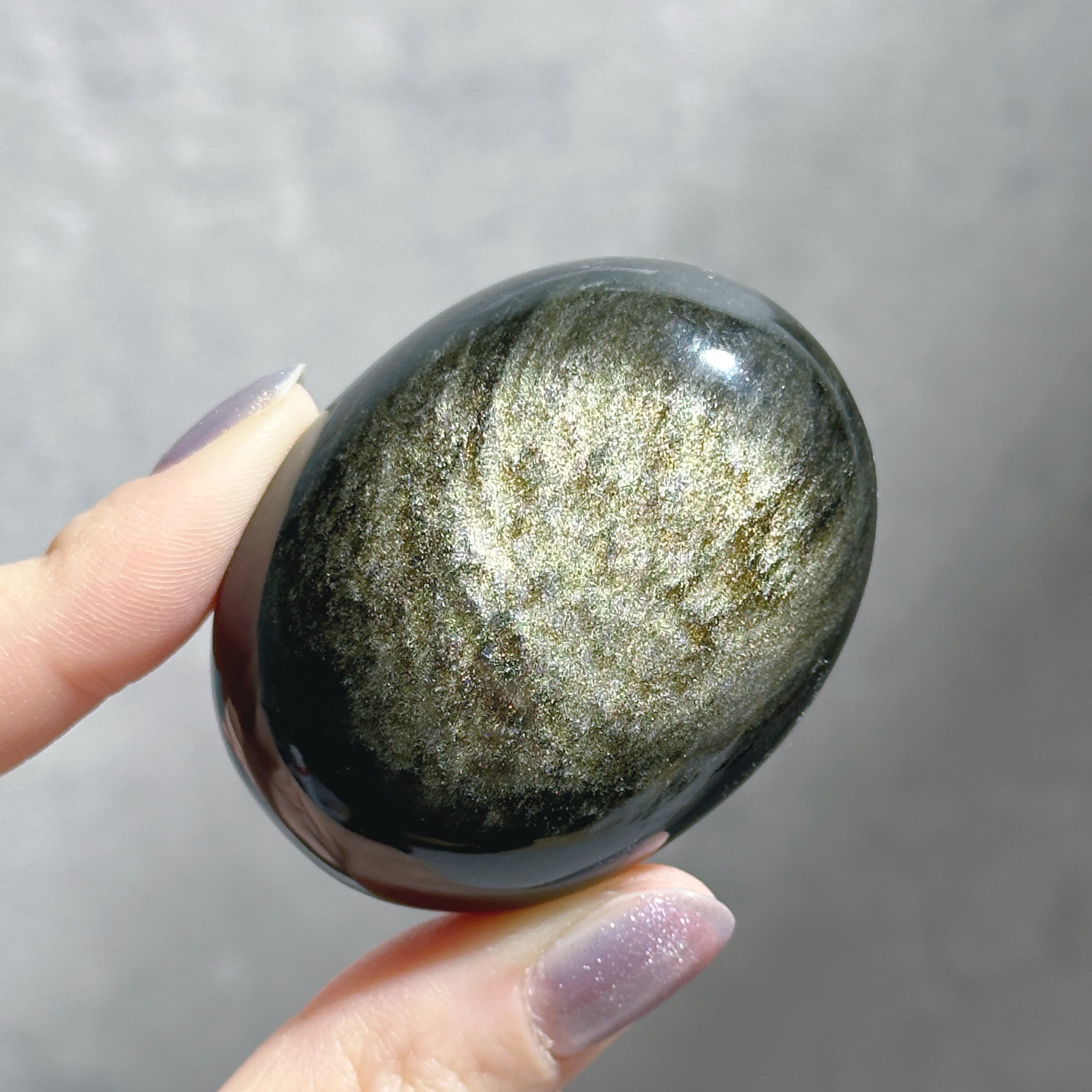 ゴールデンシーンオブシディアン パーム03◇Goldensheen obsidian◇天然石・鉱物・パワーストーン