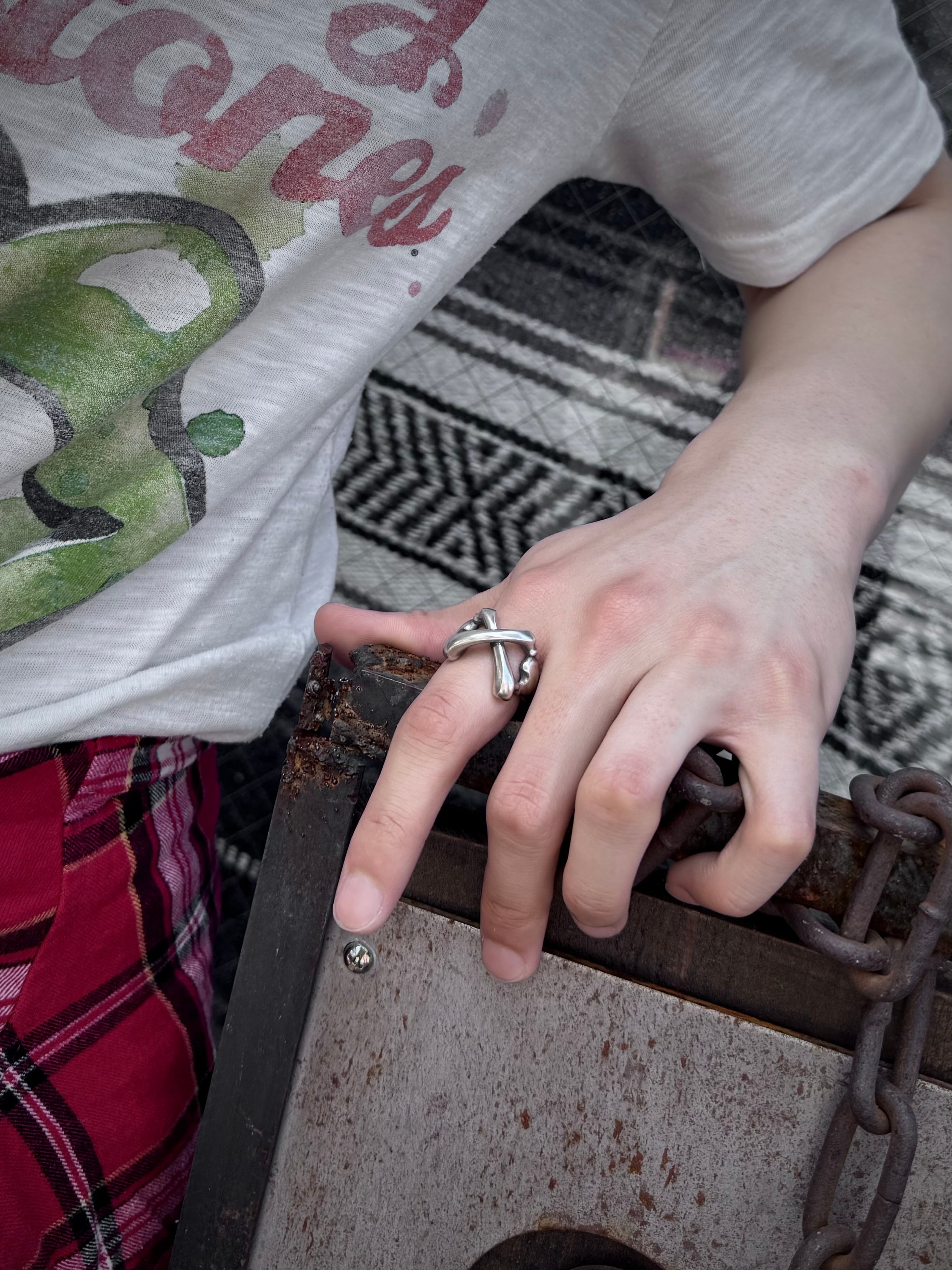 ラットレース　ラージ　クロスボーンリング　21号 ラットレース - Cross Bone Ring – RAT RACE OFFICIAL STORE