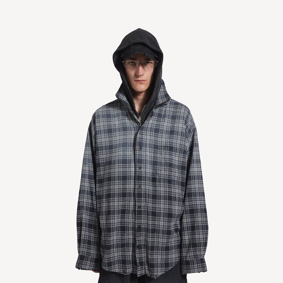 BALENCIAGA】Zip-Up Shirts | AYIN