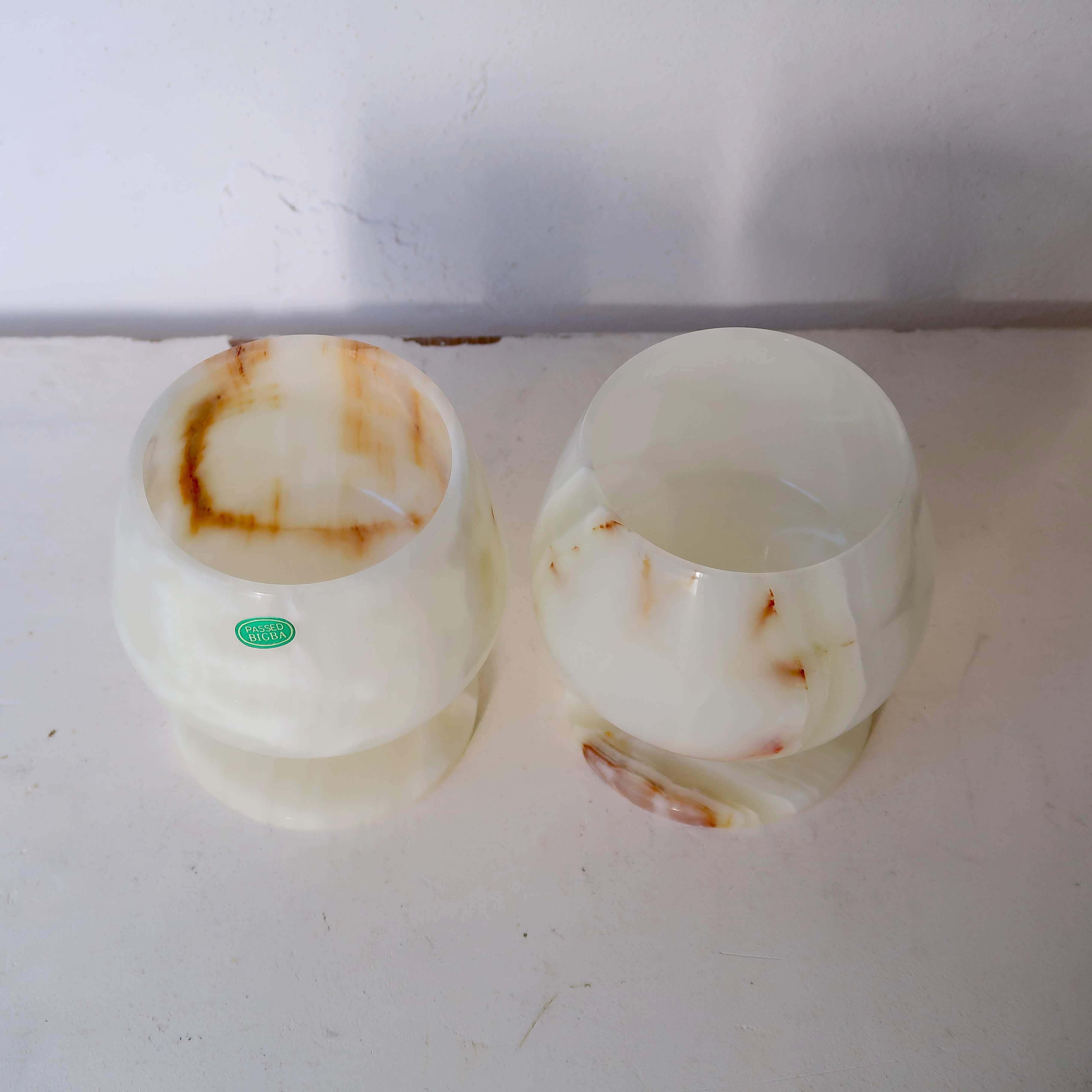 骨董　時代プレス　乳白色暈し　カナリアイエロー　コップ　ゴブレット　ウラン 骨董 時代プレス 乳白色暈し カナリアイエロー コップ ゴブレット