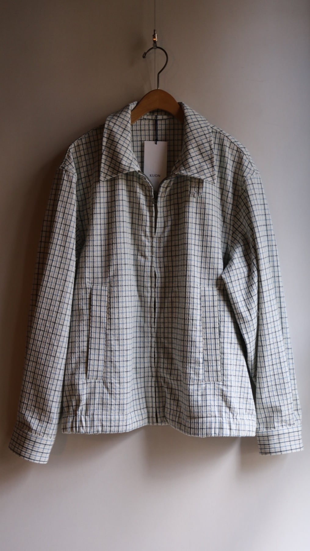 KUON/クオン shirts #2001-SH03 吉野格子 brown check | Routes*Roots