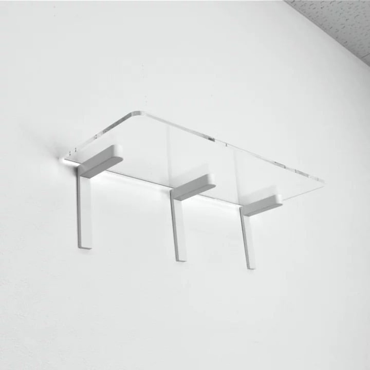 【取付け超簡単!!穴あけ最小限のキャットウォーク!】ロングステップ60㎝(ホワイト/クリア),レイアウト自由自在