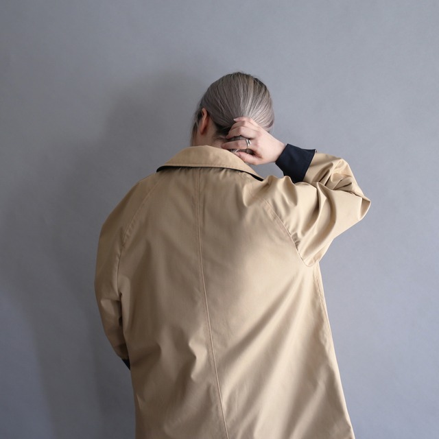 2-way reversible design shop coat