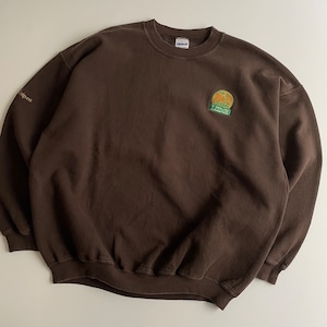 -USED- TUCKAMORE LODGE CREWNECK SWEAT -BROWN- [XL]