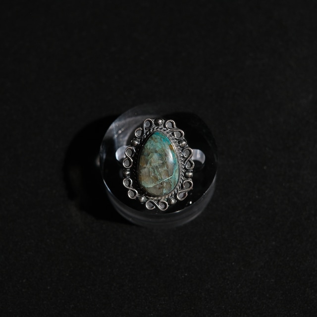 Mexican Jewelry/Silver950 シャッタカイトリング/ストーンリング