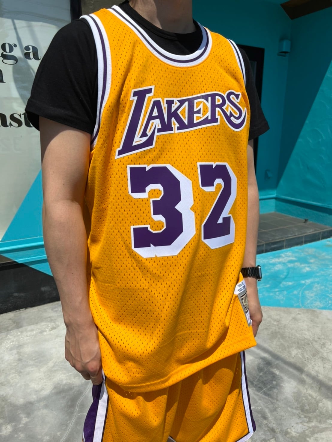 Mitchell & Ness LOSANGELS LAKERS SW‐Jersey ”MAGIC JOHNSON Mitchell & Ness LOSANGELS LAKERS SW‐Jersey ”MAGIC JOHNSON
