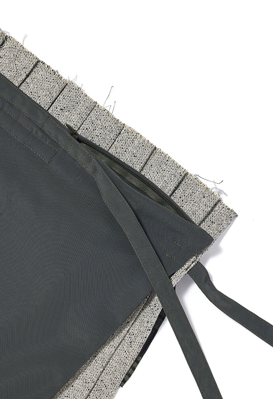OPEN YY] PLEATS LAYERED POCKET BELT, KHAKI 正規品 韓国ブランド