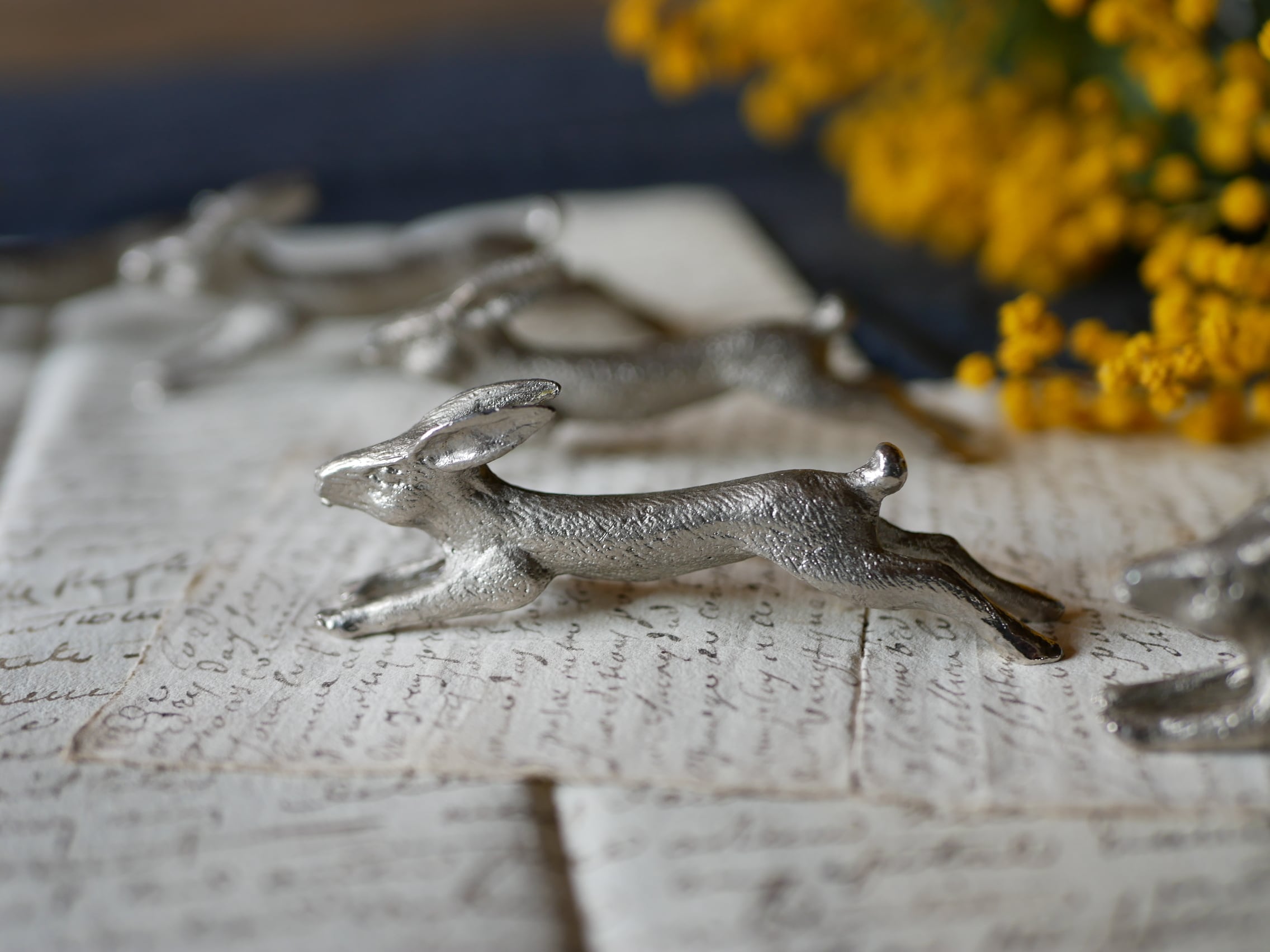 ウサギのナイフレスト フランスアンティーク ブロカント