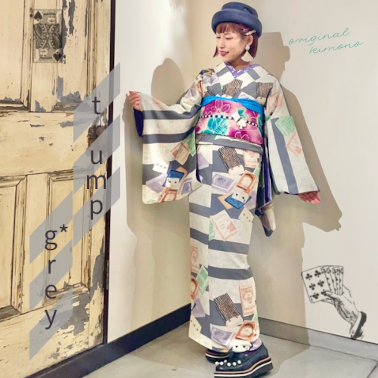 半襦袢 綿100 着物 黒 可愛い ハンドメイド きもの レディース 半襦袢 綿100 着物 黒 可愛い ハンドメイド きもの レディース てき
